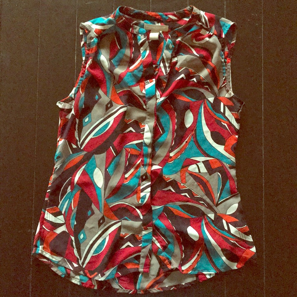 Banana Republic-Colorful sleeveless blouse